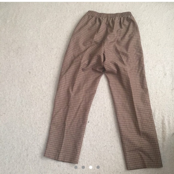 🍂 1990's Plaid Vintage High Rise Pants - Picture 3 of 4